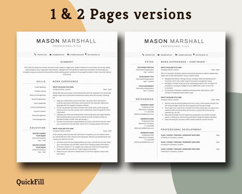 Resume Template CV Template Professional - Il 794xN.4670825885 7b5c 