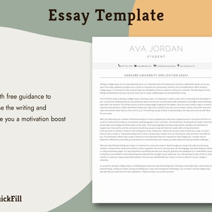 college student resume with essay template and instructions