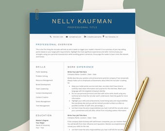 Modern Business Executive Resume Template Word, Professional Finance Resume Template Google Docs, Simple CV template Executive, Easy Resume