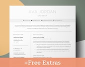 Student Resume 2023, College Resume Template, Academic Resume, High School Resume, Student CV, Internship Resume Template, No Experience