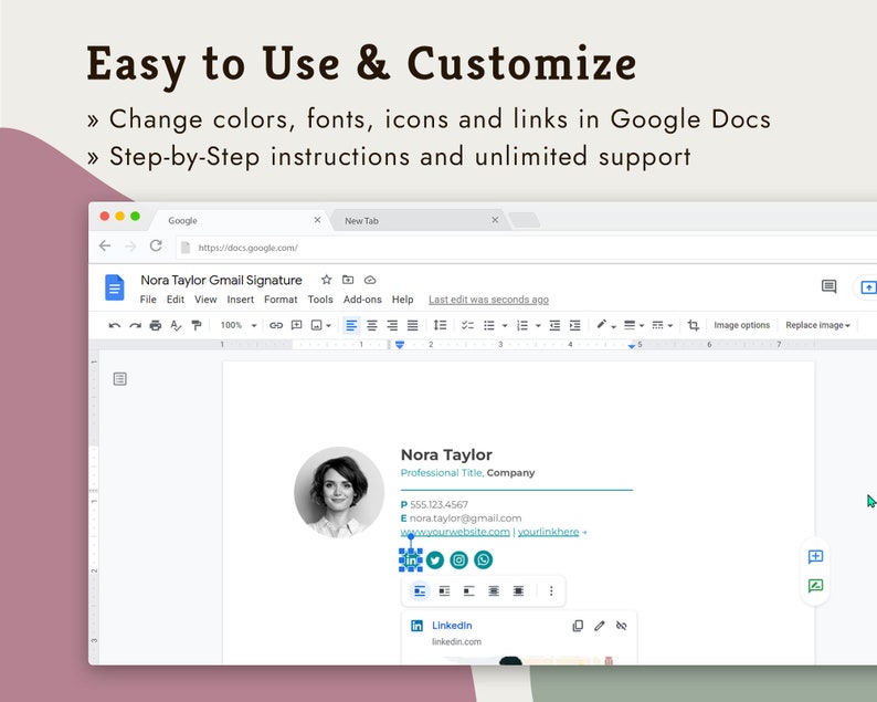 best gmail email signature template, teacher email signature template