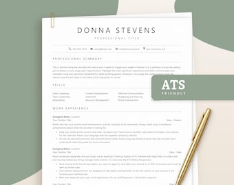 Professioneller Lebenslauf (ATS-kompatibel), ATS-Lebenslaufvorlage (Word), ATS-freundlicher Lebenslauf, ATS-Lebenslauf (Google Docs), Professionelle Lebenslaufvorlage, Lebenslaufvorlage (Word)