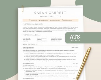Resume ATS Friendly Word, Google Docs, ATS Cv Resume Template, Simple Basic Cv Template, Editable Blank Template, Effective Resume Template