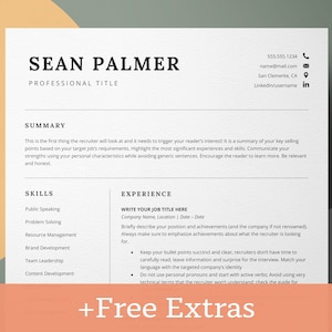 Business Resume Template 2023, Modern Executive Resume Template for Google Docs & Word, C-Level Resume, Professional CV Template, Digital CV