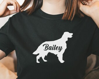 イングリッシュ セッター シャツ、カスタム イングリッシュ セッター シャツ、イングリッシュ セッター ドッグ ママ シャツ、イングリッシュ セッター ドッグ ママ ギフト、カスタム イングリッシュ セッター ギフト