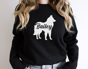 Belgische Herdershond Sweatshirt, Aangepaste Belgische Herdershond Sweatshirt, Gepersonaliseerde Belgische Herdershond Sweatshirt, Belgische Herdershond Geschenken