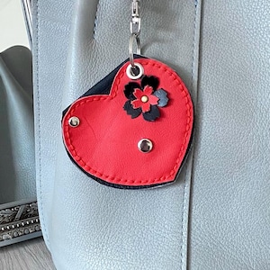 Estuche de viaje para joyas Estuche para anillos Monedero de cuero Monedero llavero Estuche para monedas de cuero Minibolsito Billetera pequeña