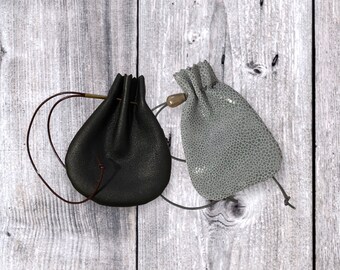 Mini Leather Coin Pouch Keychain, Small Wallet (3.5” x 2 2/4")