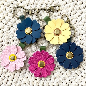Leather bag charm Cute bag charm Key fobs   Keychain charm Leather keychain Bag charms Handbag charms Leather tassels