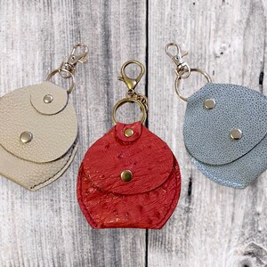 Leather coin purse Keychain coin purse Leather coin pouch Mini pouch Small wallet Keychain coin purse