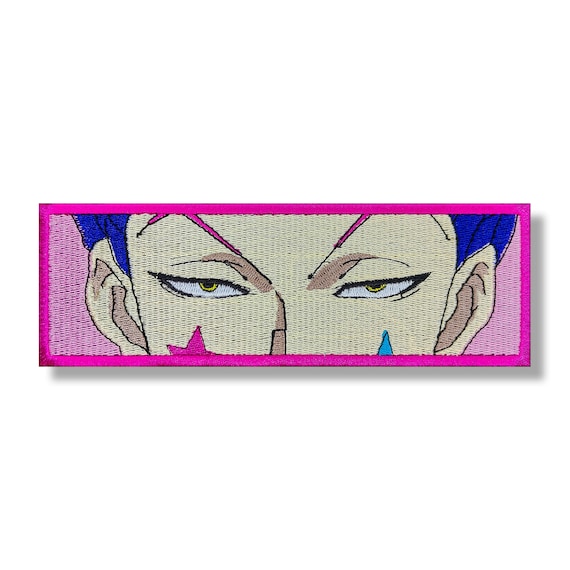 Anime Eyes Embroidered Patch, Anime Patch Hook Loop