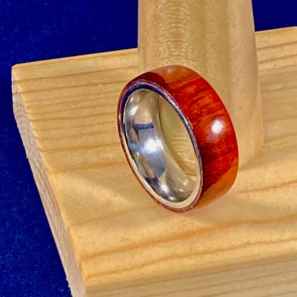 Exotic Wood African Padauk Men's Ring - Size 10