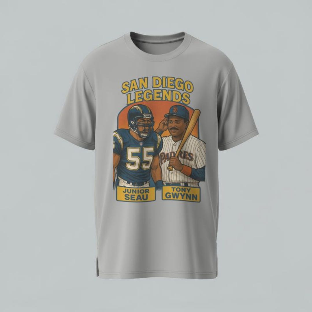 San Diego Legends Tony Gwynn and Junior Seau - Etsy