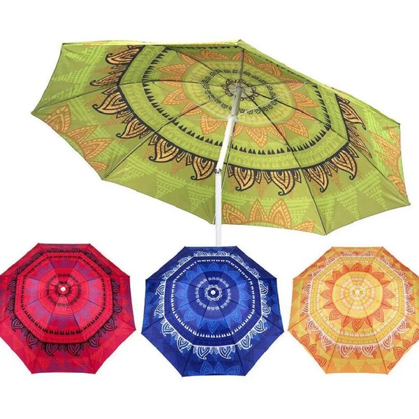 Garden Parasol Mandala Umbrella Tilt Outdoor Sun Shade Canopy Outdoor| Bestselling  Patio umbrella Indian design. LIMITED TIME