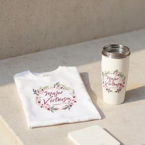 Mujer Virtuosa Frase Cristiana para Camisas y mas SVG PNG Frases Dios SVG image 7