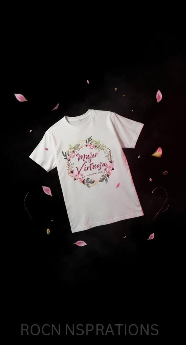Mujer Virtuosa Frase Cristiana para Camisas y mas SVG PNG Frases Dios SVG image 4