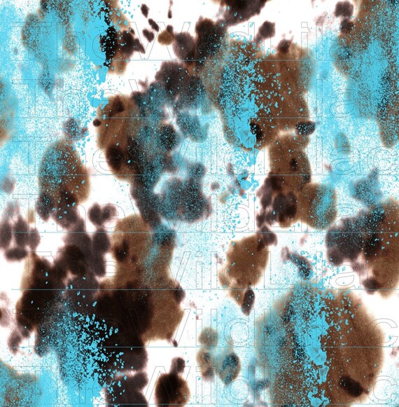 Cowhide Background Sublimation Design Western JPEG File for Etsy Hong