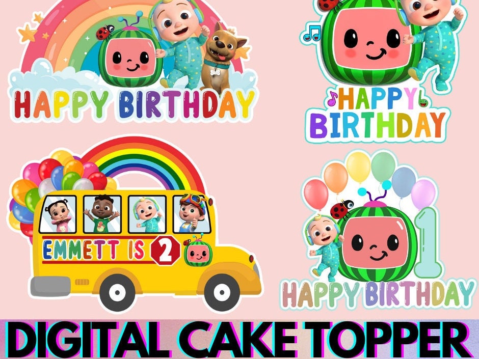 Printable Cake Topper / Descarga digital instantánea Etsy