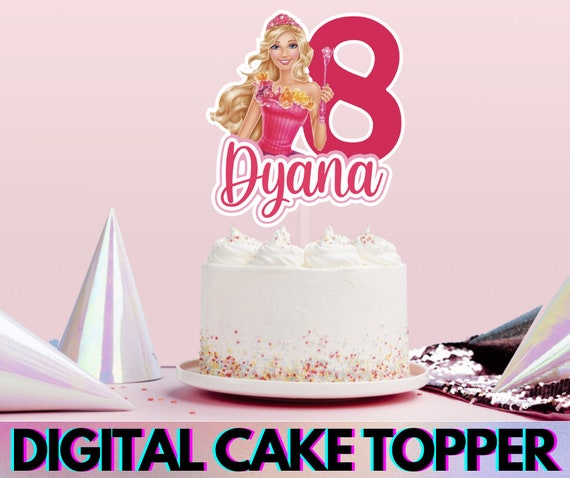 Barbie Printable Cake Topper Instant Digital Download - Etsy