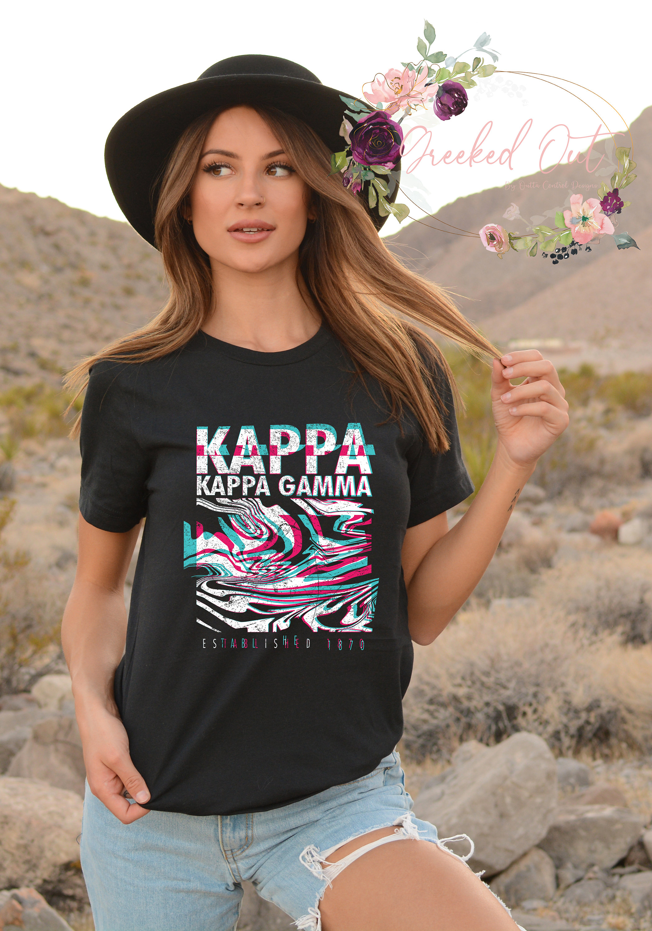 Sluiting Locomotief Beknopt Kappa Kappa Gamma Glitch Sorority Shirt - Etsy Norway