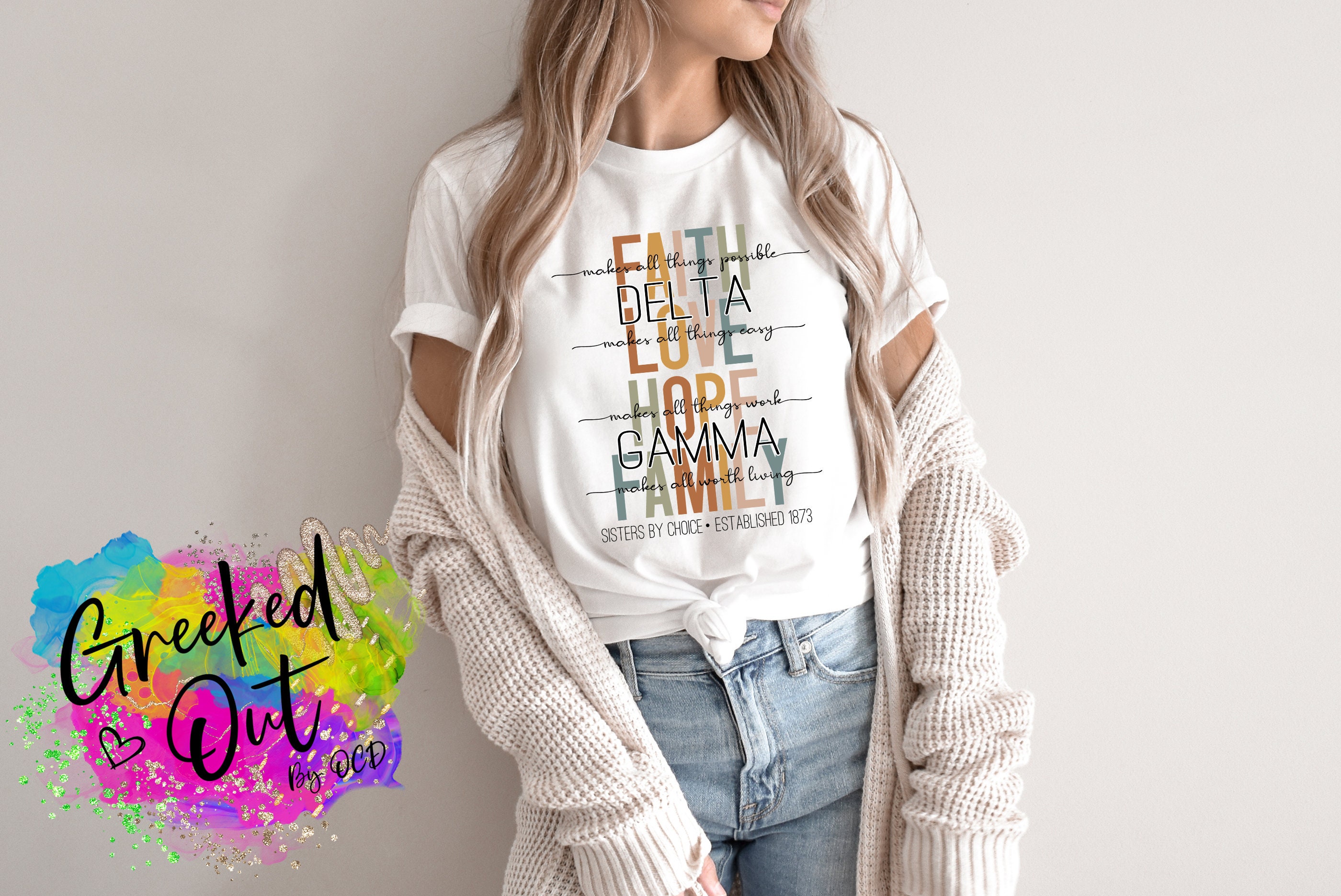Delta Gamma Faith Love Hope Family 
