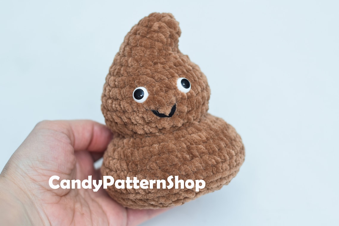 Poopy Crochet Pattern Poop Emoji Amigurumi Crochet Pattern Etsy