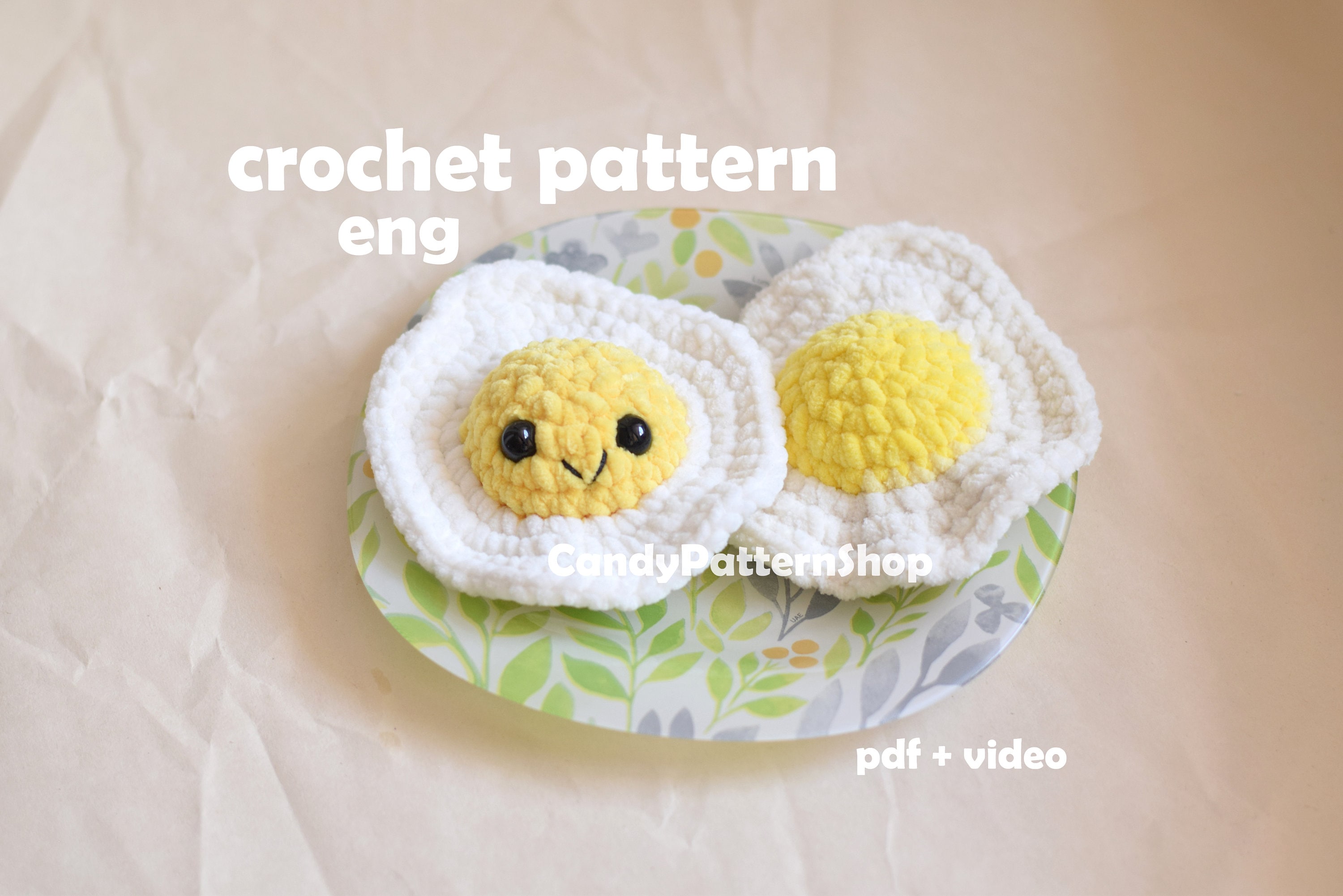 No Sew Egg Apron 3 Sizes Crochet Pattern 