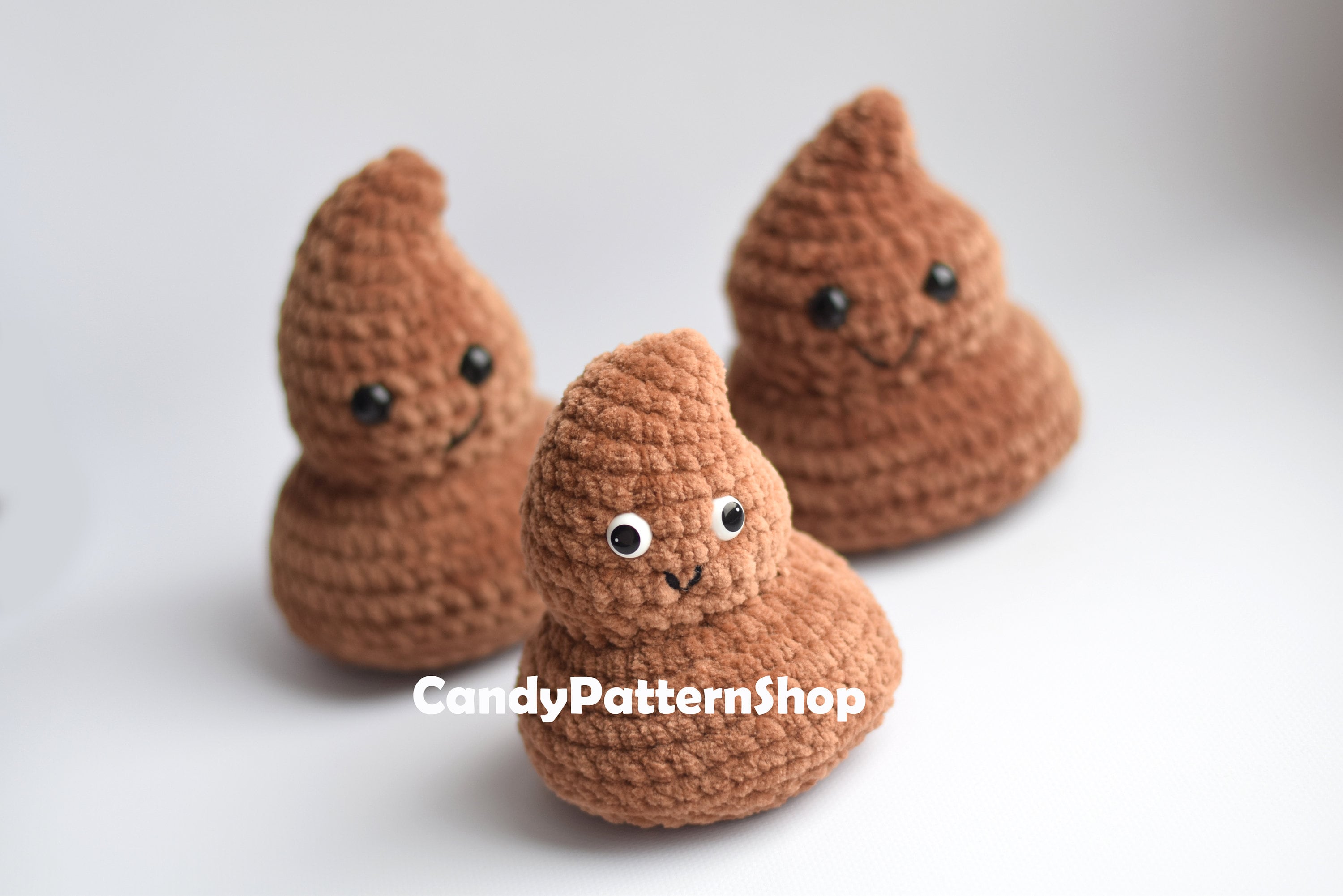 Poopy Crochet Pattern Poop Emoji Amigurumi Crochet Pattern Etsy