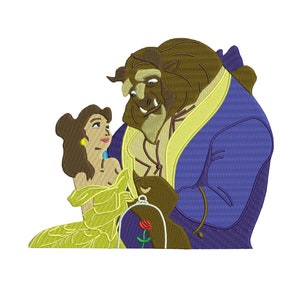 beauty and beast embroidery design PES JEF HUS xxx dst vp3
