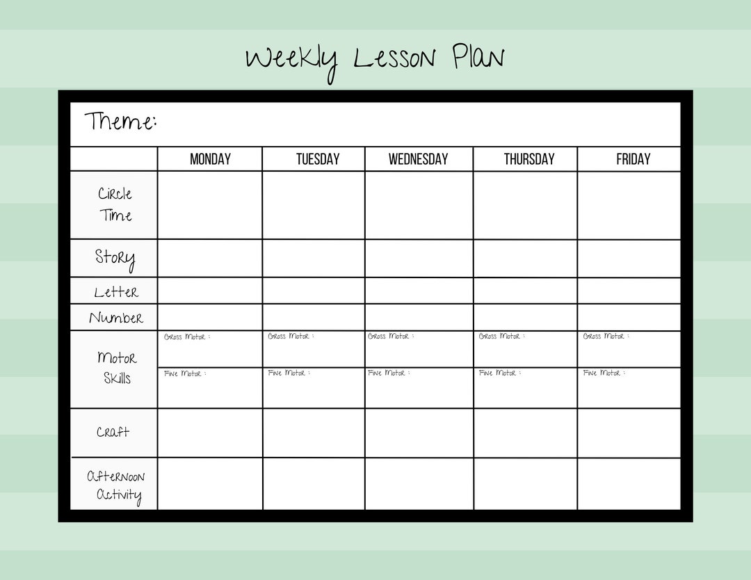 weekly-lesson-plan-for-pre-k-preschool-kindergarten-daycare-pdf-instant-digital-download-printable-template-homeschool-planner-simple-etsy