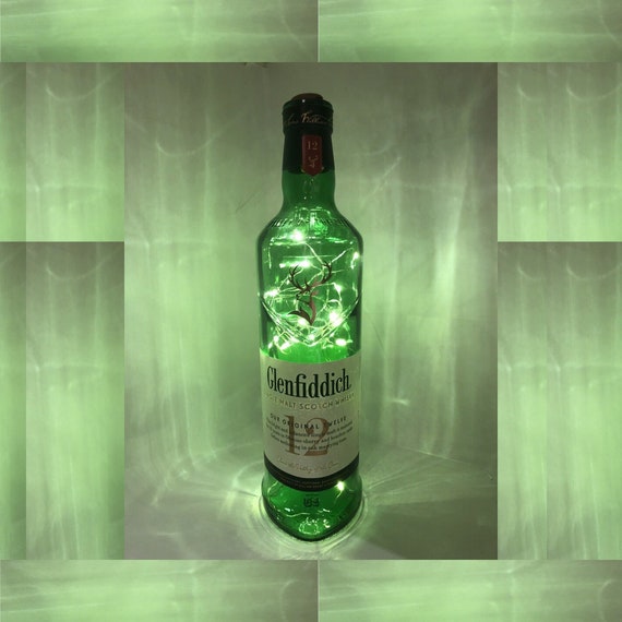 Glenfiddich Single Malt Scotch Whisky Green Bottle LAMP Etsy