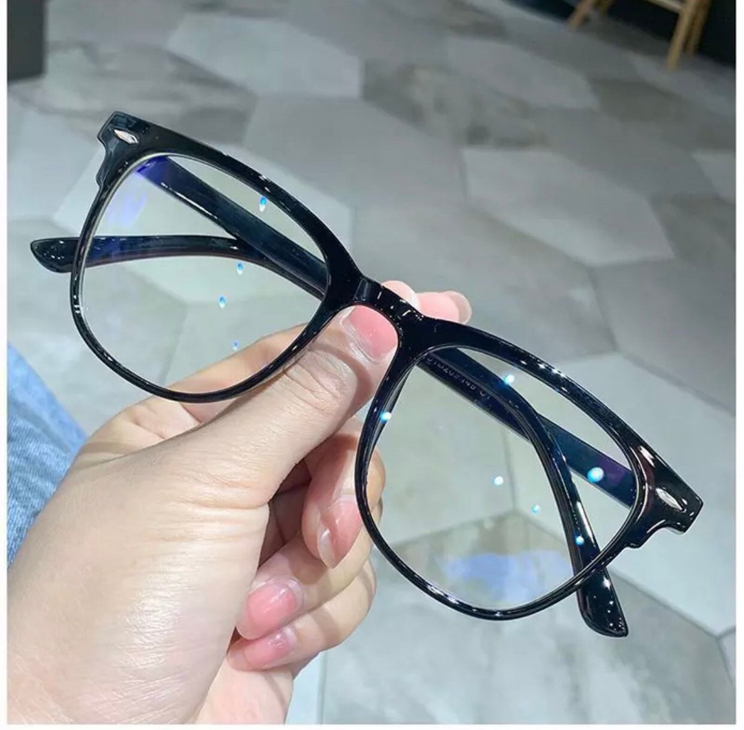 Black Round Unisex 100 Prescriptions Eyeglasses Etsy