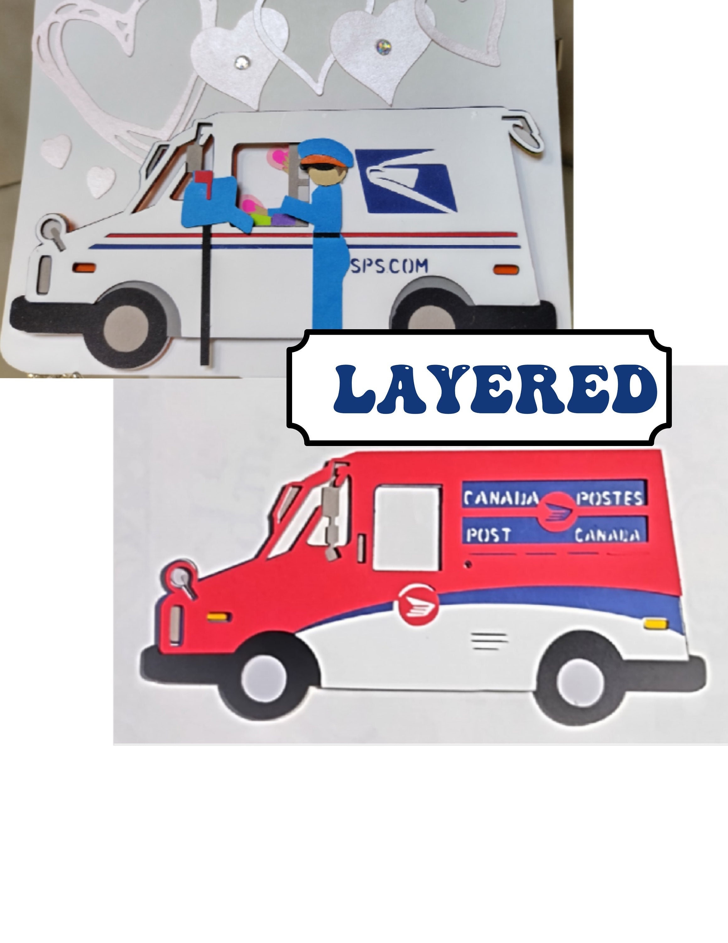 Mailman SVG DIGITAL Download Mail Layered Interactive USA & Canadian