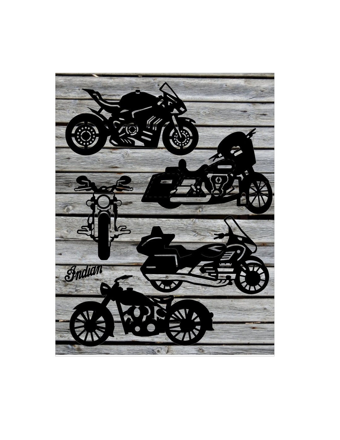 Motorcycle SVG Bundle: Single Layer Cut Files (digital Download) - Etsy