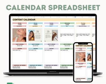 Enkelt kalkylblad för innehållskalender: Planerare för sociala medier (Google Sheets, direktnedladdning)