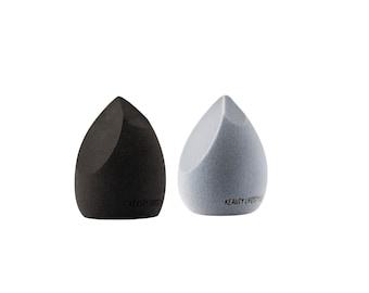 Das 4-Wege Blender Duo Pack - Schwarz & Samt Make-up-Schwamm - Vielseitiges Beauty-Tool für ein makelloses Auftragen