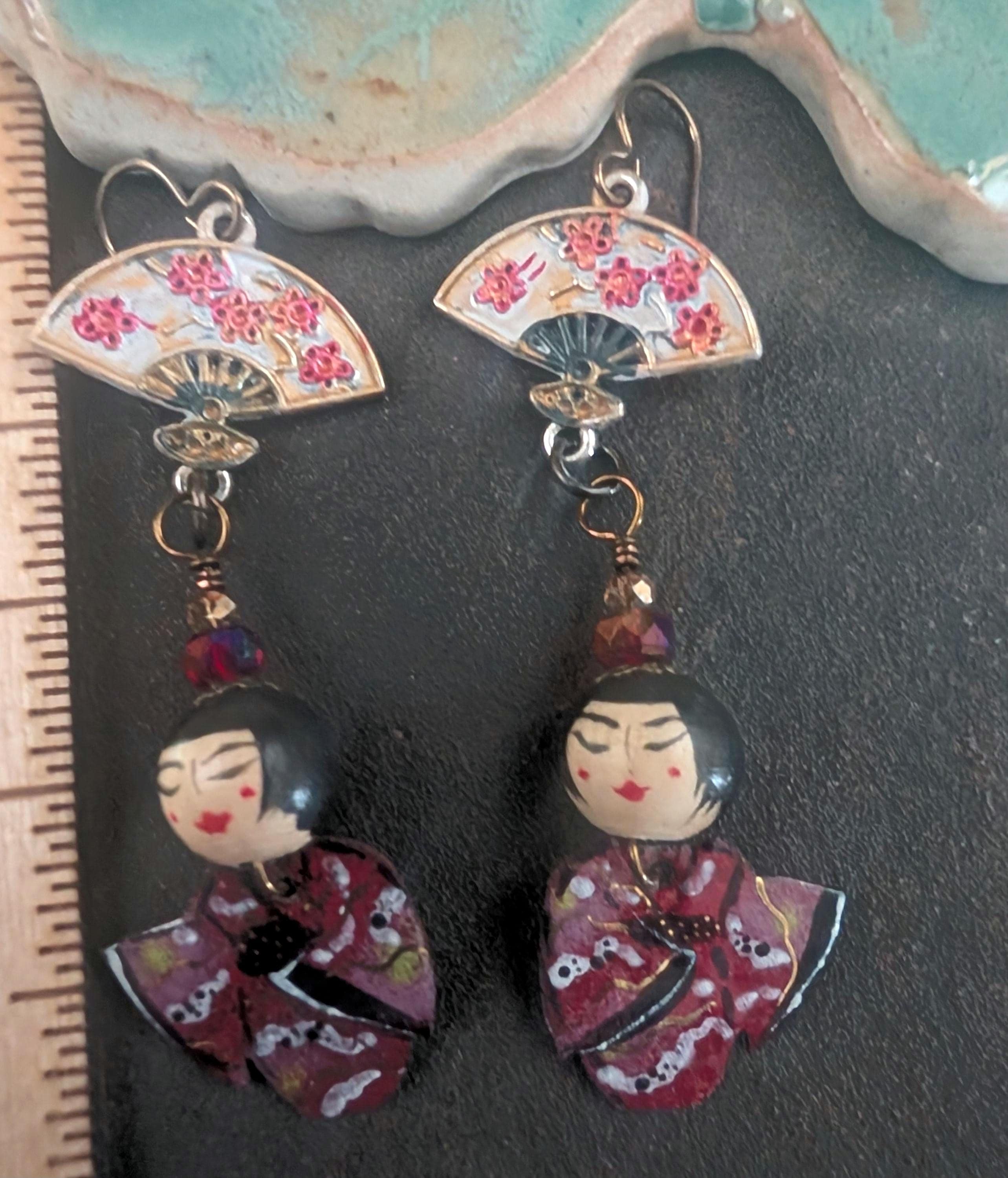 Kimono Earrings - Etsy