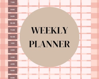 Busy Mom Editable and Printable Weekly Planner | Schedule, Grocery List, & Notes | Digital Download PDF