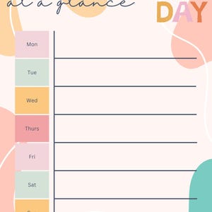 Editable and Printable Mom Planner | Schedule | Weekly Planner | Digital Download PDF