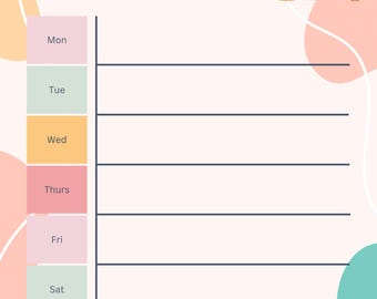 Editable and Printable Mom Planner | Schedule | Weekly Planner | Digital Download PDF