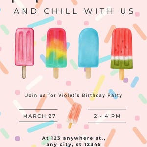 Editable Birthday Invitation Canva Template | Instant Download | Custom Birthday Invite for Kids or Adults | Printable Party Invitation