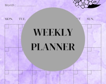 Mom Monatsplaner Printable | Digitaler Download für vielbeschäftigte Mütter | Stundenplan Organizer PDF | Undatiert US Letter | Sofort Download