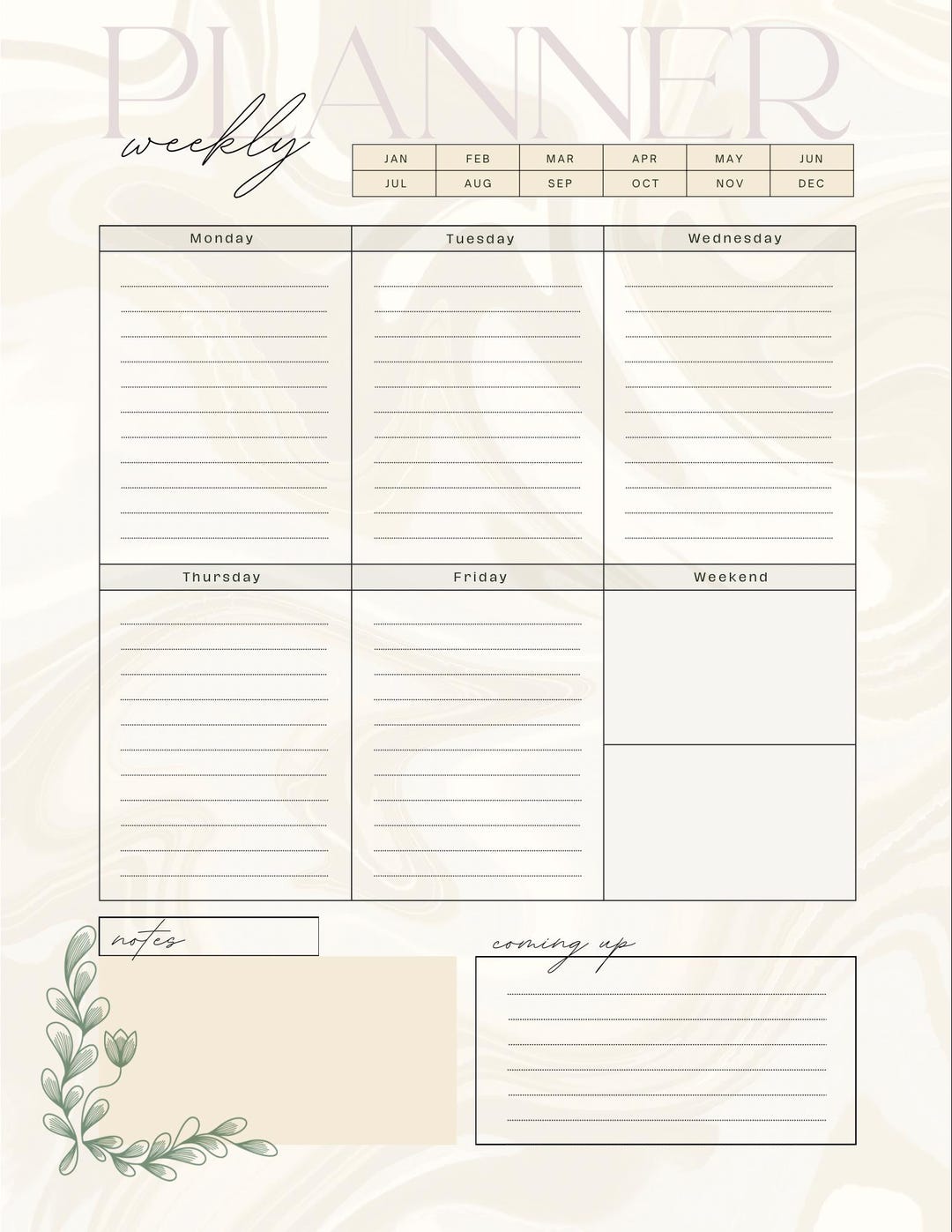 Weekly Mom Planner Printable | Digital Download for Busy Moms ...