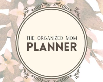 Agenda per mamme impegnate stampabile / Organizzatore giornaliero e settimanale per mamme / Pianificazione dei pasti, Tracker per la cura di sé in formato PDF