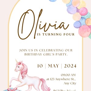 Editable Birthday Invitation Canva Template | Instant Download | Custom Birthday Invite for Kids or Adults | Printable Party Invitation