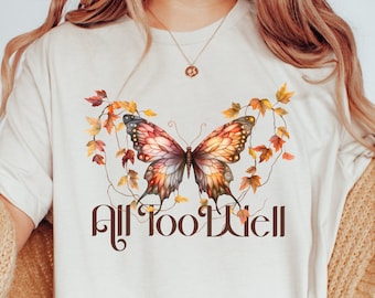 Chemise avec paroles All Too Well, album R.E.D, version 10 minutes All Too Well, papillon All Too Well, écharpe rouge, paroles d'ATW, chemise Taylor, ATW