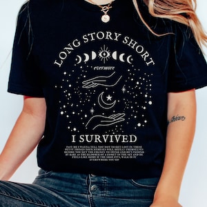 Long Story Short Shirt, Long Story Short I Survived, Taylor Shirt, Taylor Merch, LVR Album, Eras Concert Tour, Cowboy Like Me, Getaway Car