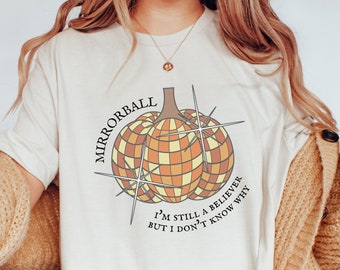 Spiegelball Kürbis Shirt, Spiegelball Halloween Shirt, Taylor Halloween Shirt, My Tears Ricochet, Spiegelball Songtexte, Taylor T-Shirt, Taylor Merch
