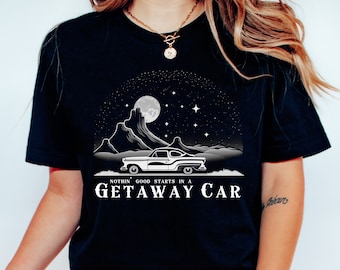 Chemise de voiture Getaway, Chemise Taylor, Rep Merch, Problèmes de champagne, Lavender Haze, Meet Me At Midnight, Vigilante Shit, Bejeweled, Midnight Rain