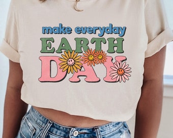 Hacer camisa diaria del Día de la Tierra, camisa ambiental, salvar el planeta, camisa de cambio climático, madre tierra, camisa activista, camisa de la naturaleza, árboles